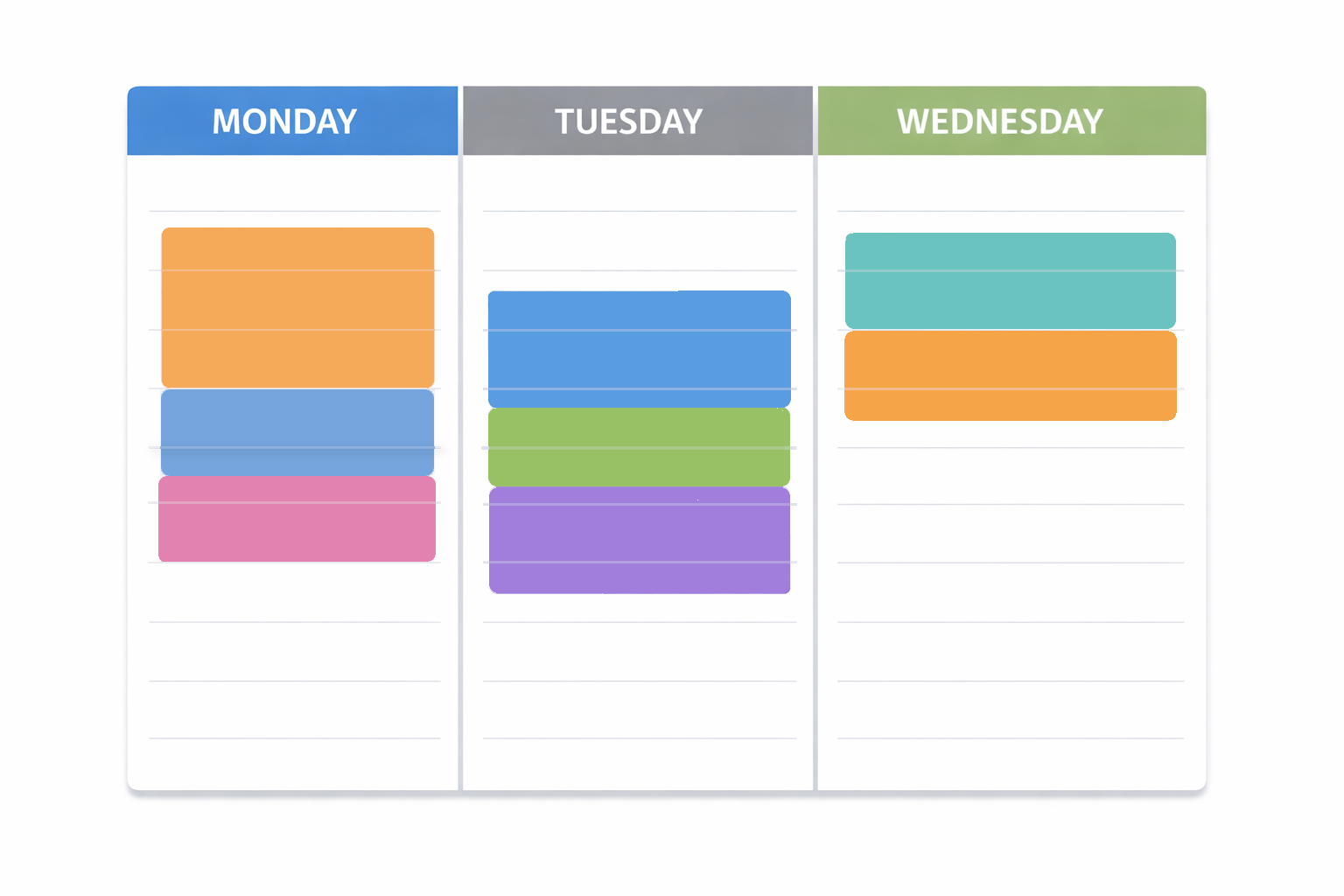 Weekly Schedule Illustration